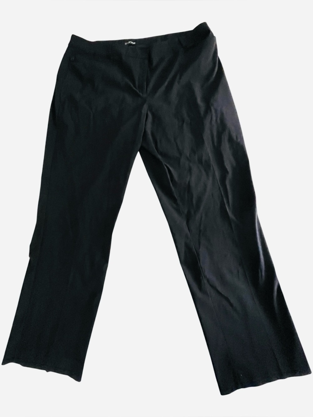 Women’s Black Dress Pants, front and back pockets, Plus 24W, 3X